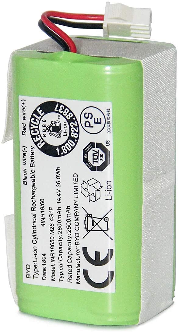 Coredy Replacement 2600mAh Li-ion Battery for All Robot Vacuum Cleaner