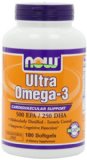 Now Foods Ultra Omega 3 Fish Oil Soft-gels 180-Count
