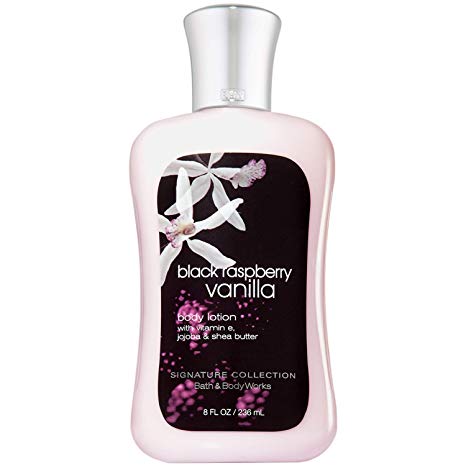 Bath and Body Works Black Raspberry Vanilla Lotion 8 Ounce Full Size Signature Collection