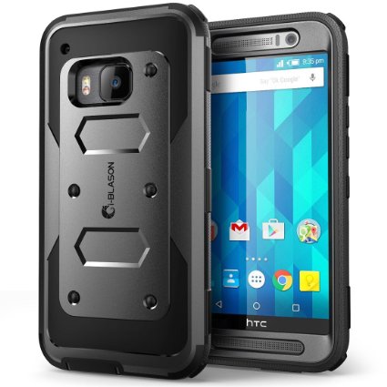 HTC One M9 Case Armorbox i-Blason HTC One Hima M9 built in Screen Protector Full body Heavy Duty Protection  Shock ReductionBumper Corner Black