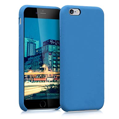 kwmobile TPU Silicone Case for Apple iPhone 6 / 6S - Soft Flexible Rubber Protective Cover - Blue