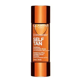 Clarins Self Tanning Body Booster | Self Tanning Drops For Body To Mix With Moisturizer | Natural, Long-Lasting, Streak-Free, Buildable Tan | Hydrates | Non-Staining | 99% Natural Ingredients | 1 Oz