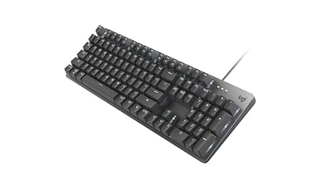 Logitech K845 Mechanical Illuminated Keyboard, Mechanical Switches, Strong Adjustable Tilt Legs, Full Size, Aluminum Top Case, 104 Keys, USB Corded, Windows (TTC Red Switches)