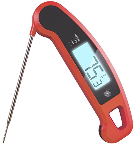 Lavatools Javelin PRO Duo Ambidextrous Backlit Instant Read Digital Meat Thermometer (Chipotle) by Lavatools