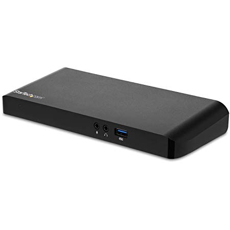 StarTech.com USB C Dock - 4K - for Windows Laptops - USB C to HDMI and DisplayPort - 60W Power Delivery (USB PD) - Laptop Docking Station