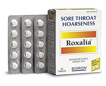 Boiron Roxalia, 60 Tablets, Homeopathic Medicine for Sore Throat