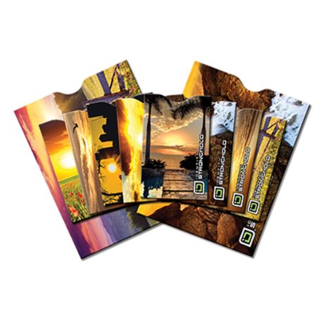 Identity Stronghold Designer Sleeve Combo Pack, Sunsets Collection, Pack of 10 (IDSHTVDESSUN)