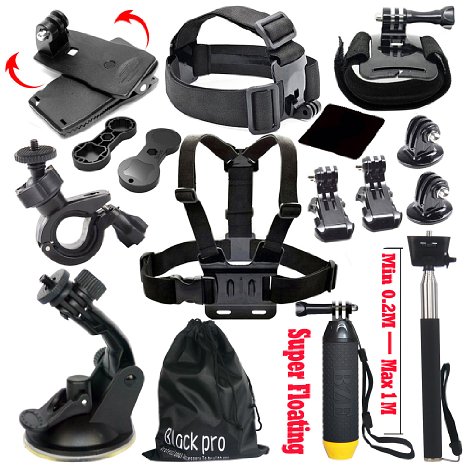 Black Pro Basic Common Outdoor Sports Kit (13 Items)