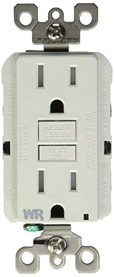 Leviton R92-GFWT1-0KW Receptacle, White