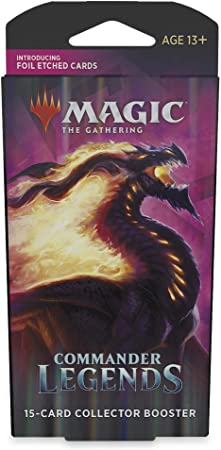 Magic: The Gathering Commander Legends Collector Booster Pack | 15 Cards | 5 Legends Per Pack | 13 Foils | Min. 2 Extended-Art Cards