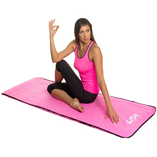 Yoga Mat Microfiber Towel by LISH - Super Absorbent Towel