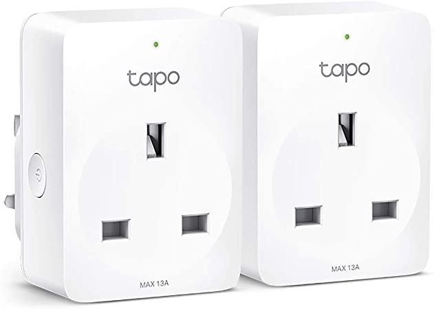 TP-Link Tapo Smart Plug Wi-Fi Outlet, Works with Amazon Alexa (Echo and Echo Dot), Google Home, Wireless Smart Socket, Remote Control Timer Switch, Device Sharing, No Hub Required - Tapo P100 (2-Pack)