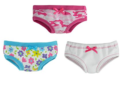 18 Inch Doll Underwear, Set of 3, Made by Sophia's Will Fit American Girl Dolls & More! Doll Clothes for 18 Inch Dolls