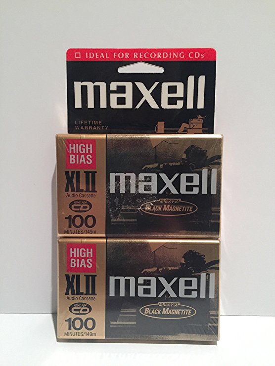 MAXELL XL II 100 Audio Cassette Tape (Pack of 2) (Discontinued by Manufacturer)