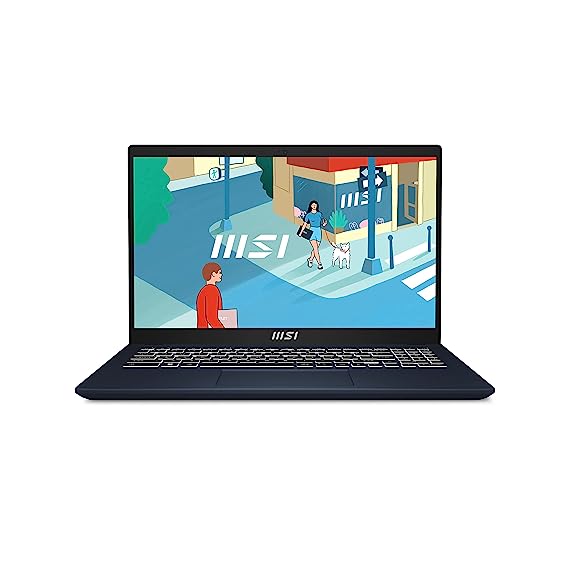 MSI Modern 15, Intel 13th Gen. i7-1355U, 40CM FHD 60Hz Laptop (8GB/512GB NVMe SSD/Windows 11 Home/Iris Xe Graphics/Star Blue/1.7Kg), B13M-290IN