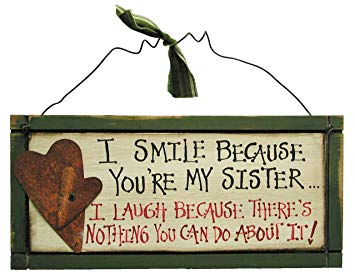 Ohio Wholesale Sister Sign Wall Art, from our Everyday Collection