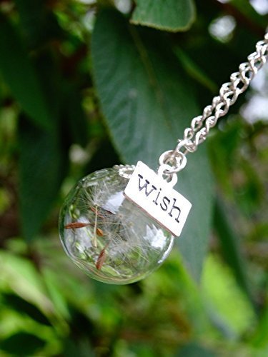 Dandelion Wish Necklace - Dandelion Necklace - Wish necklace