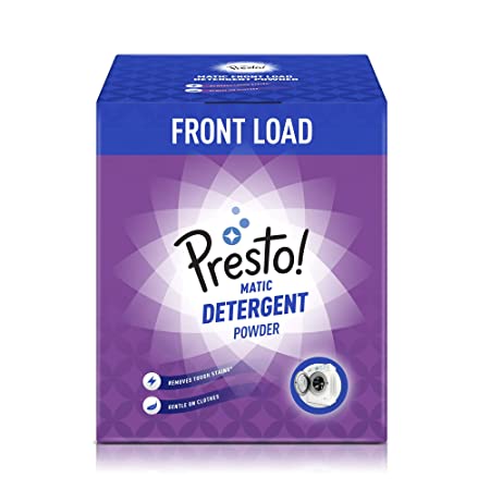 Amazon Brand - Presto! Matic Front Load Detergent Powder - 3 kg