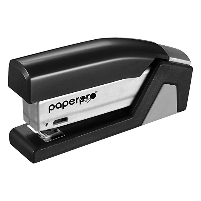 PaperPro Compact Desktop Stapler, Black and Gray