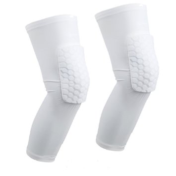 AceList 2 Packs (1 Pair) Protective Compression Wear - Men & Women Basketball Brace Support - Best to Immobilize, Strap & Wrap Knee for Volleyball, Football, Contact Sports