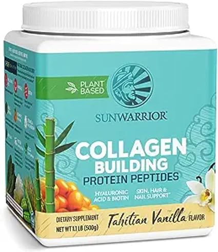 Sunwarrior Collagen Building Protein Peptides - tahitian vanilla, 500 gram (COLVAN500)