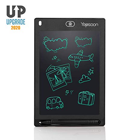 YEPSOON LCD Writing Tablet 8.5 inch Electronic Writing & Drawing Doodle Board，Full Erase Mode,Lock Screen Function, Portable Reusable Magnetic Notepad，Gift for Kids&Adult New Version of 2019
