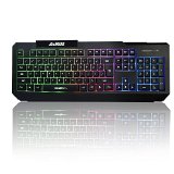 AGPtek Adjustable Multimedia LED Illuminated Rainbow Color Backlight Backlit Gaming USB Wired Keyboard