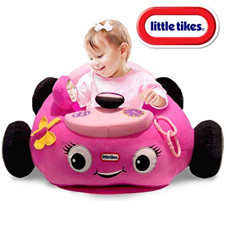 Little Tikes Plush Toy Play Car Floor Seat Positioner & Lounger, Cutie Coupe