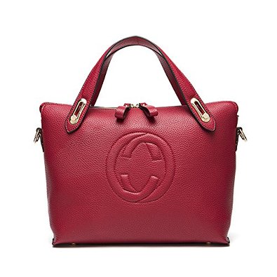 Women's 'Gucci' Designer Style Leather Bucket Tote Bag - Shopper Handbag
