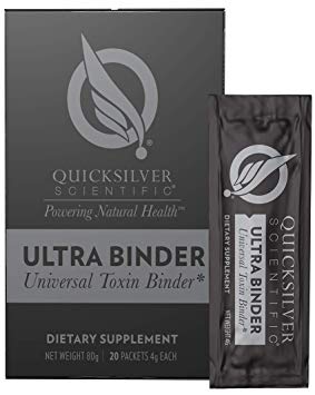 Quicksilver Scientific Ultra Binder Stick Packets - with Bentonite Clay   Activated Charcoal (20 Sticks)