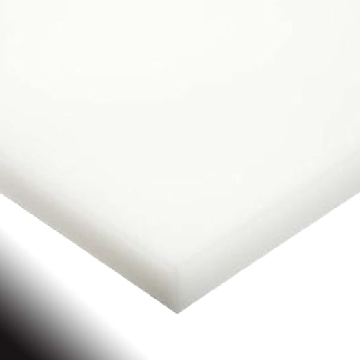 Marine Board HDPE (High Density Polyethylene) Plastic Sheet 1/2" x 12" x 24” White Color Textured