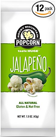 Rocky Mountain Popcorn, Jalapeno, 1.5 Ounce (Pack of 12)