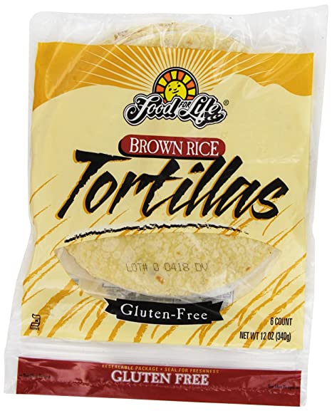 Food for Life, Wheat-Free Brown Rice Tortilla, 12 Oz