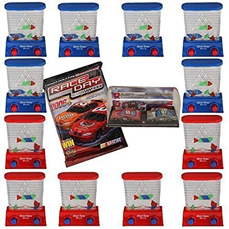 12 Pieces Kids Party Favor 3.5" Handheld Triangle Water Game-Dozen-Bonus!Race Day Car