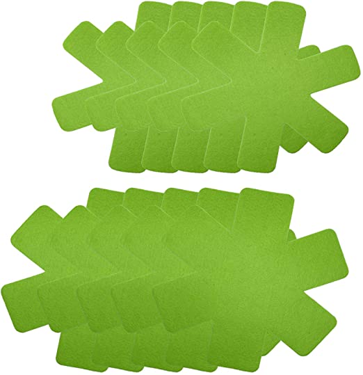 HNXAZG 11" 12" Inch Pot and Pan Dividers Pads Stacking Protectors for Separating Your Cookware, Green 10 Pcs.