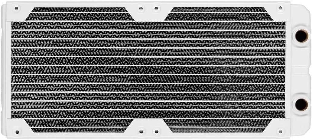 Corsair Hydro X Series, XR5 280 mm Water Cooling Radiator (Dual 140mm Fan Mounts, Premium Copper Construction, Polyurethane Coating, Integrated Fan Screw Guides) White