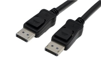 Accell B142C-003B-2 3.3ft UltraAV DisplayPort to DisplayPort 1.2 Cable with Locking Latches - 3.3 Feet (1 Meter), Black, Poly Bag Packaging