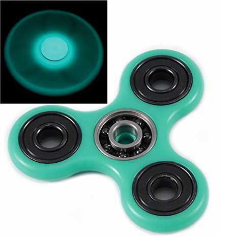 Fidget Toy Spinner, RunRRIn Hand Spinner Glow in the Dark with Hybrid Ceramic Bearing Anti- Anxiety, ADD,Adhd and Stress Relief