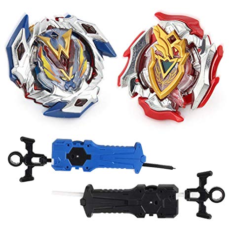 BBwin Battling Tops Bey Battle Burst Turbo Set 4D Gyros Toy Spinning Top with 2 Sword Launchers for Children Boy