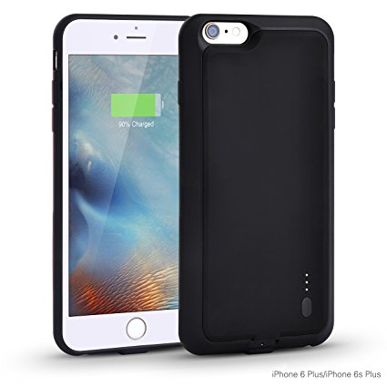 iPhone 6 Plus/ 6s Plus Charger Case, Kinps 2800mAh Rechargeable Backup Battery Protection Case for Iphone 6 Plus/6S Plus