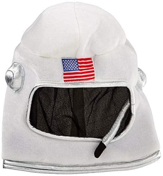 Beistle 60041 Plush Astronaut Helmet, White/Red/Blue