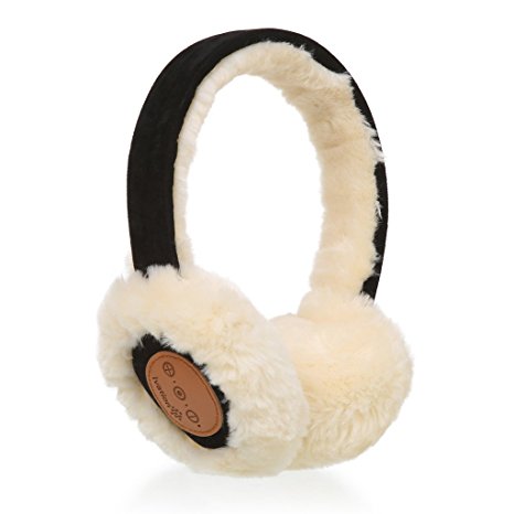 Ivation Wireless Bluetooth Headband Earmuffs/Ear Warmers with Integrated Music Controls