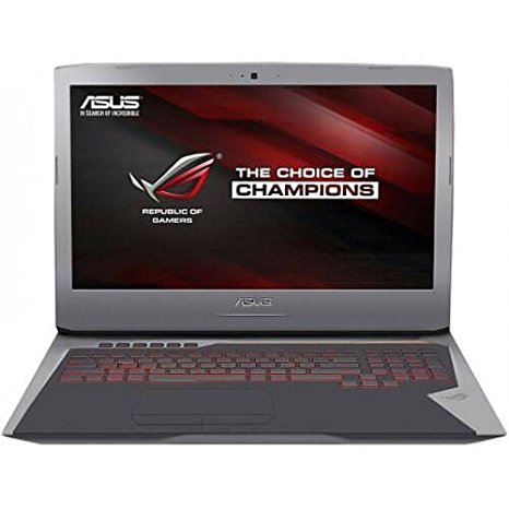 Asus G752VS - 17.3" FHD G-Sync Gaming Laptop with Intel I7 6700HQ, Nvidia GTX 1070, 16GB Ram, 1TB HDD, DVD-RW, Windows 10 Home