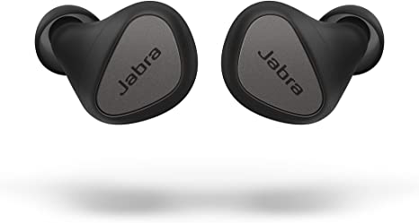 Jabra Elite 5 True Wireless in-Ear Bluetooth Earbuds - Hybrid Active Noise Cancellation (ANC), 6 Built-in Microphones for Clear Calls, Small Ergonomic Fit and 6mm Speakers - Titanium Black