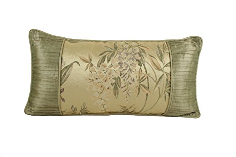 Croscill Iris Boudoir Pillow,22-inch by 11-inch, Multi