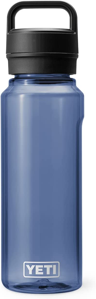 YETI Yonder 1L/34 oz Water Bottle with Yonder Chug Cap, Navy