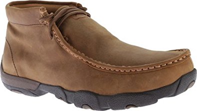 Twisted X Boots Mens Distressed Saddle Waterproof Driving Mocs