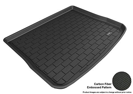 3D MAXpider Cargo Custom Fit All-Weather Floor Mat for Select Volkswagen Tiguan Models - Kagu Rubber (Black)