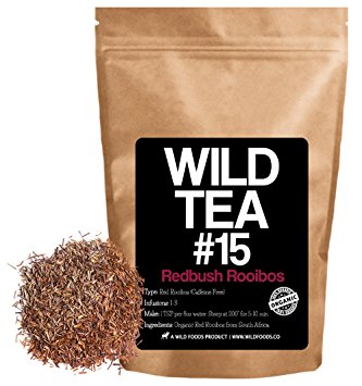 Red Rooibos Loose Leaf Tea, Organic South African Rooibos Herbal Tea, Wild Tea #15 by Wild Foods (2 ounce)