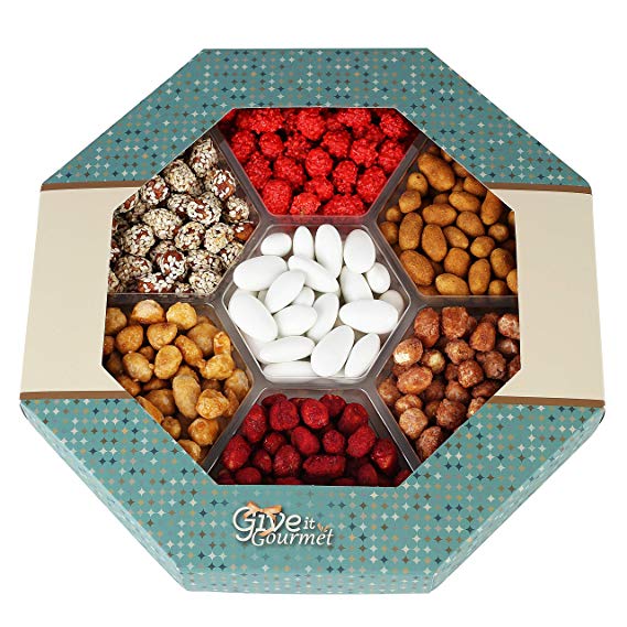 GIVE IT GOURMET, Holiday Nuts Gift Basket, Peanut Variety, Holiday Delightful Gourmet Food, perfect gift for Birthday Christmas Fathers Day Nuts Gift Box Assortment for Men Women Families